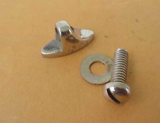 single prewar orig Vega 2-Point shoe + mounting bolt as on "electric" banjos - Image 4 of 4