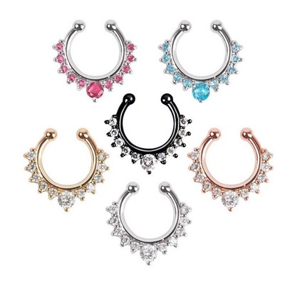 XUKEKOY 6pcs Fake 20*19 mm, 10 Silver, Gold, Rose Black, Blue, Pink 