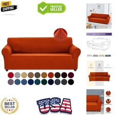 Durable Spandex Jacquard 1-Piece Sofa Cover - Protects Against Spills  Pets