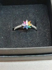 Sterling Silver Colorful Ring Size 7