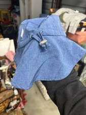 Sun Protection Zone Kids Blue Shark Print Bucket Hat 50 UPF Adjustable Strap