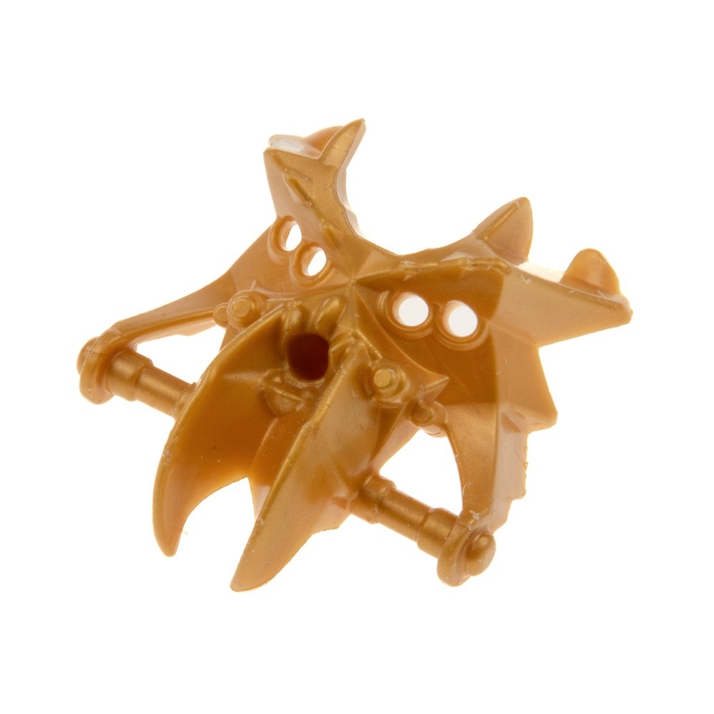1X Lego Bionicle Hero Factory Mask B-Ware Worn Pearl Gold Scarox 44003 11286