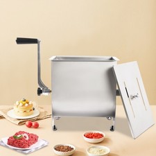 Manual Meat Mixer Meat Mixing Machine Free Standing Stainless Steel 9kg/20lbs