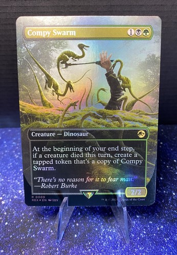 Compy Swarm Jurassic World Collection MTG Rare 0009 Foil