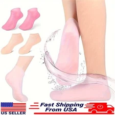 4 Pair Foot Care Socks Spa Silicone Moisturizing Gel Anti Cracking Protect US
