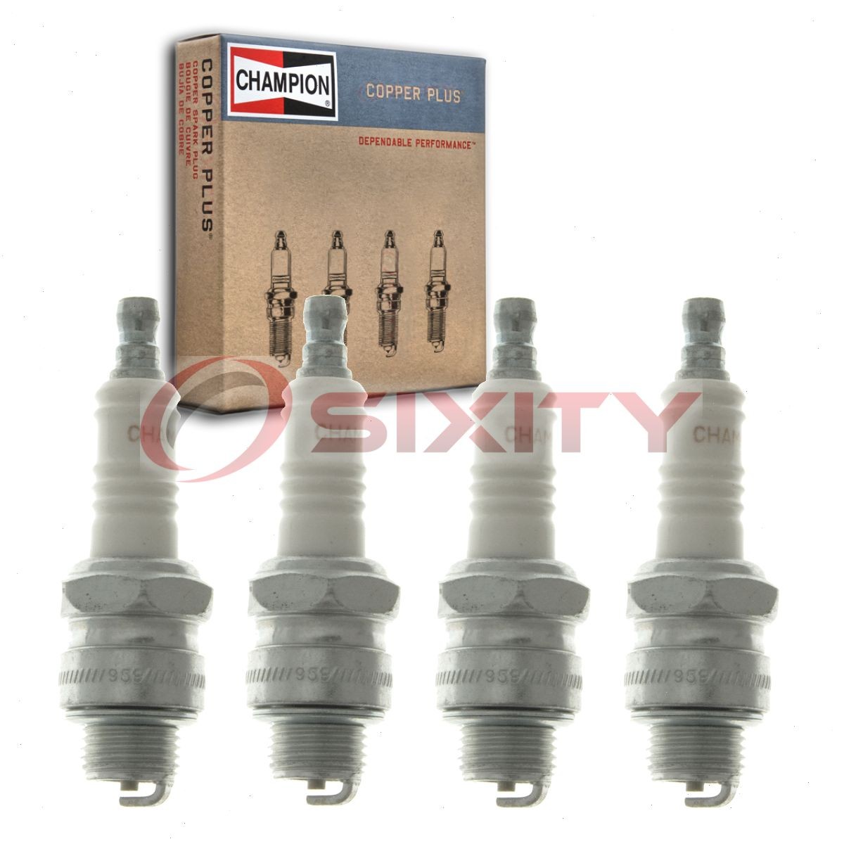 4 pc Champion Copper Plus Spark Plugs for 1949-1952 Crosley Hot Shot 0.7L L4 ks