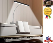 Adjustable Piano Lamp with 3 Color Modes Auto-Off Timer Elegant LED Light