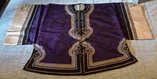 Chinese purple - ground silk embroidered jacket Qing dinasty