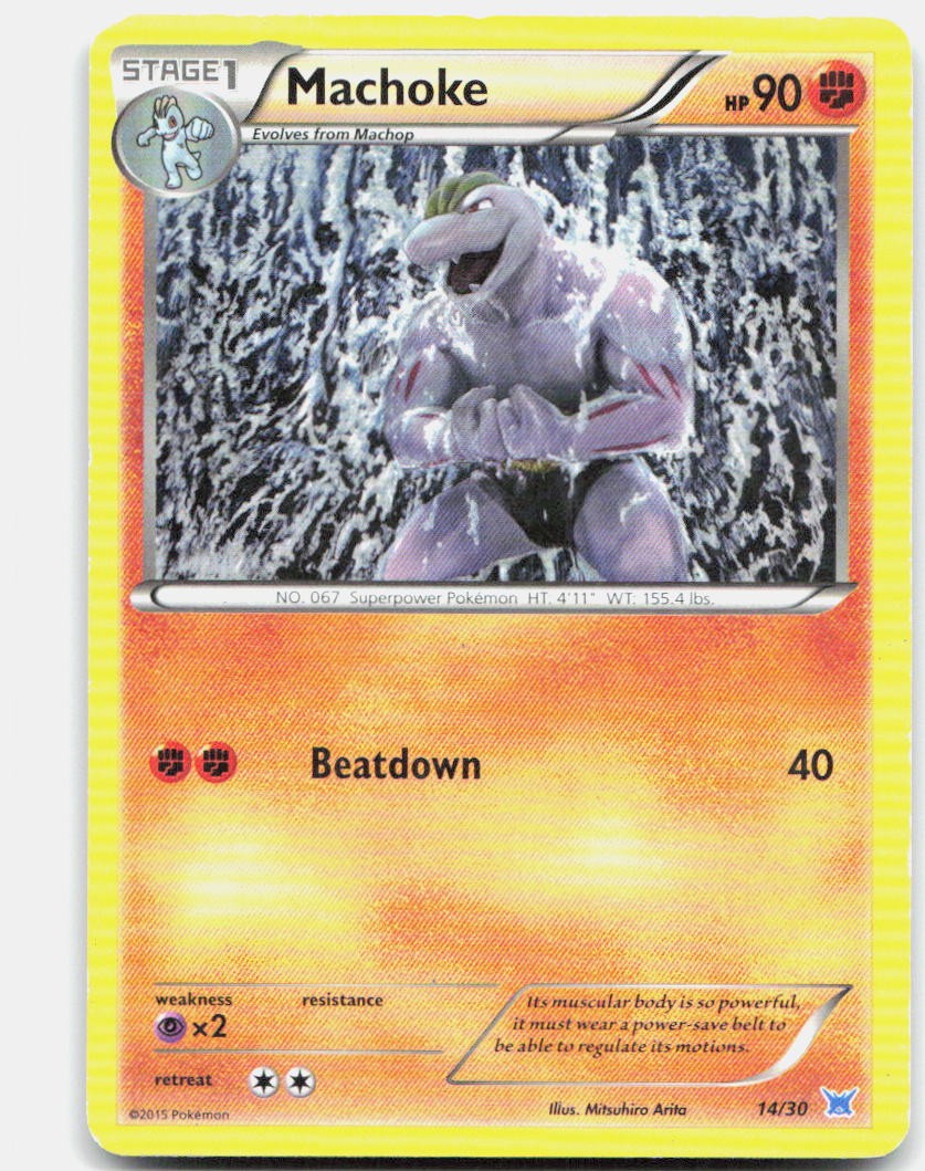 MACHOKE 14/30 XY Trainer Kit Latias Latios Pokemon HP