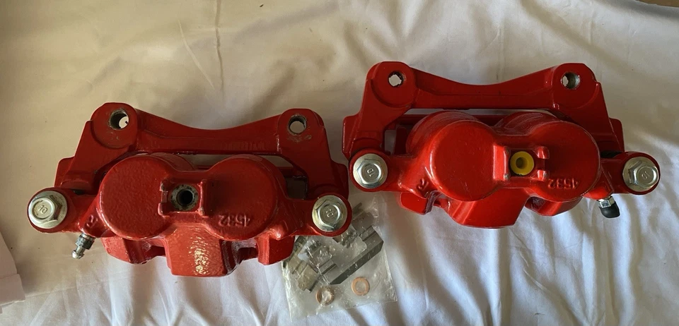 Power Stop S4844 Red Front Brake Caliper Set for 2002-2007 Jeep Liberty - Image 4 of 4