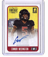 Connor Wedington RC 2021 Onyx Vintage Blue Ink Auto /400