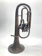Diamond WJ Dyer & Bro Alto Horn, Bell Up, E-Flat Antique 1900-1915