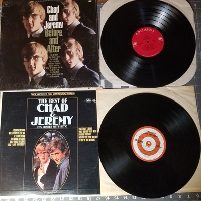 CHAD AND JEREMY Lot Of 2 Vinyl ~ Before And After ~ The Best Of Chad And Jeremy 
