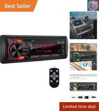Bluetooth Car Stereo Marine Radio: Single Din LCD Display Audio System - Inda...