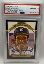 1986 N.Y. Yankees Dave Winfield Signed/Autographed Donruss Diamond Kings Card