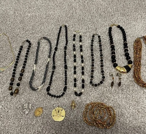 Bundle Of Vintage Costume Jewelry Necklaces Bracelets Trifari Napier