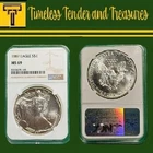 1987 American Silver Eagle NGC MS69 • 1 oz .999 • Early Date GREAT FIND GEM