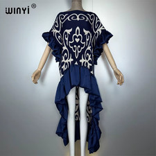 New Pleated Dress Irregular Dress Loose Boho Robe Long Femme Vestidos Holiday El