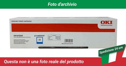 Cartuccia Toner Originale OKI 45536511 Ciano - Nuova, Resa 38000 Pagine, Per ES9431/ES9541/ES9542