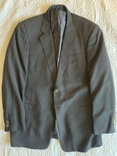 GIORGIO ARMANI Made in Italy Vintage Beaded Stripe Wool Silk Suit Jacket 46 R