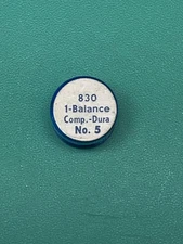 ELGIN COMPLETE DURA BALANCE 830 NO. 5 Watchmaker Repair Parts NOS
