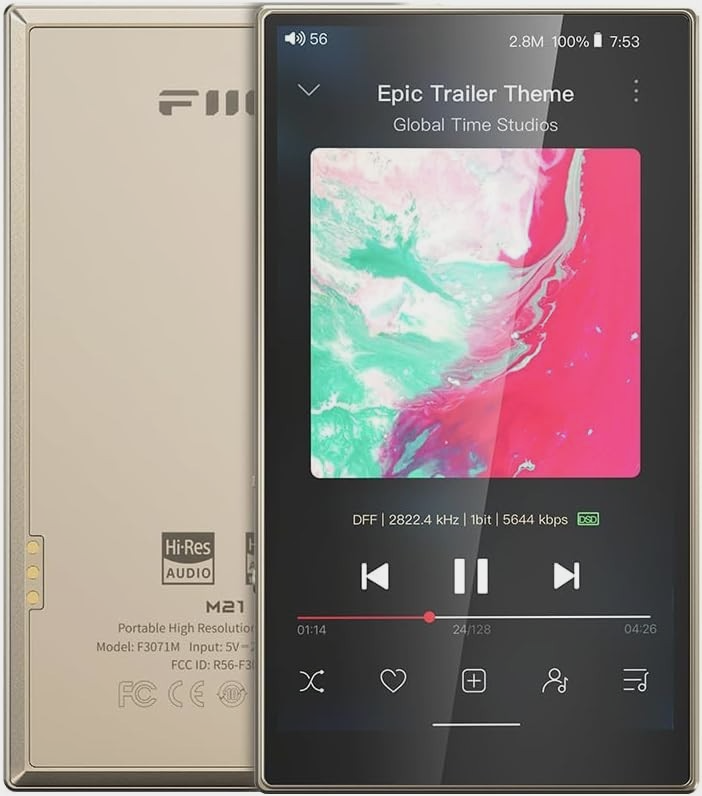 FiiO M21 Android 13 Portable Music Player w/Snapdragon 680, DSD ...