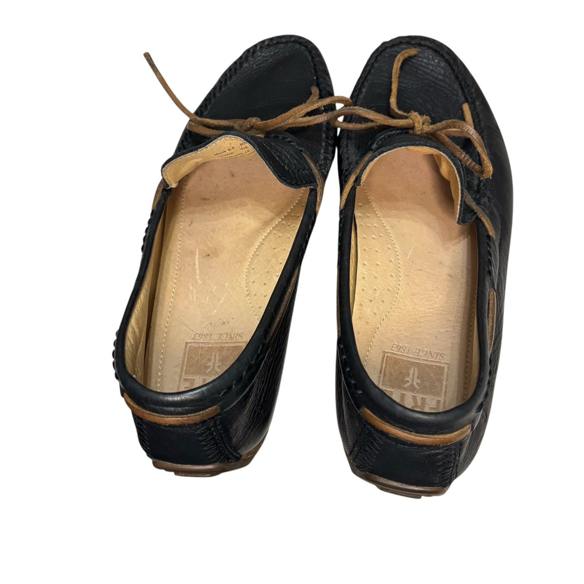 Frye Lewis Tie Leather Loafers Shoes Black Men Size 9.5 Slip On- Meticulously Lewis Venetian Loafer (Men) | Nordstrom main image 4