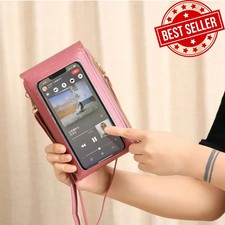 Women Touch Screen Cell Phone Bag Crossbody Shoulder Pouch Purse Wallet Key Case