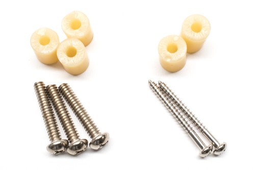 Vintage 60's & 70's Style Telecaster Pickup Mounting Kit Screw Spring Tubing - Picture 3 of 4