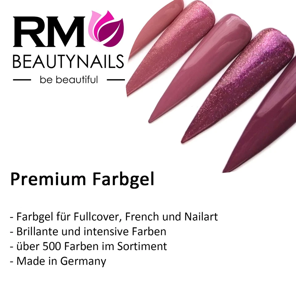 Farbgel Glitter Rot Glitzer Glittergel LED UV-Gel French Nail Art Design Nagel - Bild 4 von 4