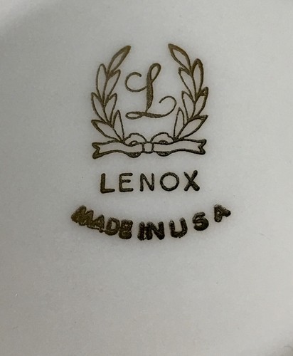 LENOX China Dove Bird Gravy Boat Sauce Bowl Cream Ivory 24k Gold Trim - Picture 8 of 8