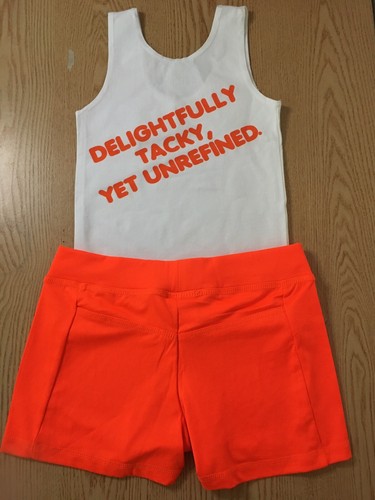 New Hooters Uniform Halloween Costume Tank/Short Clearwater Florida Size XS/XS - Picture 4 of 4