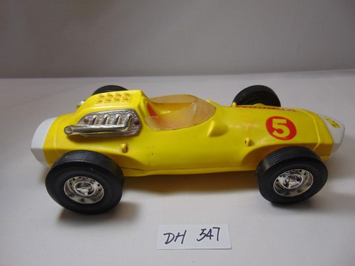 Vintage Mattel Vrroom Guide Whip Racer Race Car 1963 Toy Yellow #5 - Picture 5 of 9