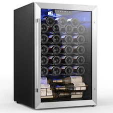 Yeego 47 Bottles Wine Refrigerator Cooler Fridge For Home Direct-cool Home/Bar