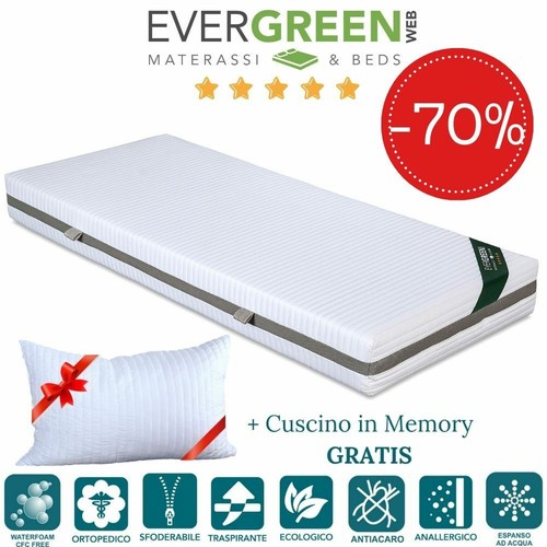 EVERGREENWEB ? Materasso Singolo 85x195 Ergonomico + Cuscino GRATIS ?? - Imagen 17 de 44