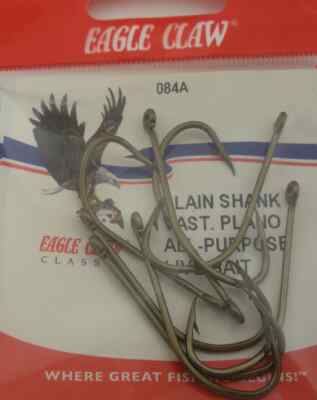 Eagle Claw 84A #4/0 8Ct Offset Bronze Hooks