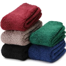 Fuzzy Socks for Men & Women - Fluffy Warm Winter Non Slip Thick Cozy Sleep So...