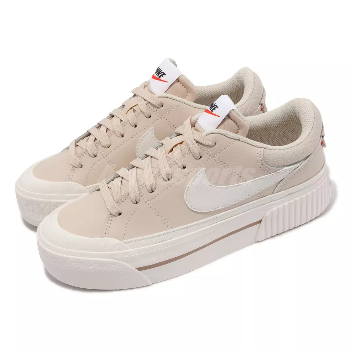 Nike Wmns Court Legacy Lift Pearl White Beige Women Casual Platform  DM7590-200