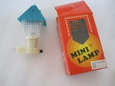 Mini Lamp Night Light Blue Clear
