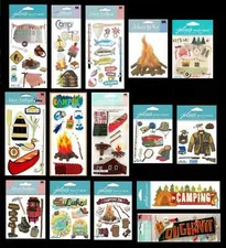 Jolee's Boutique Stickers CAMPING OUTDOORS FISHING HIKE HUNTING - YOU PICK - NEW