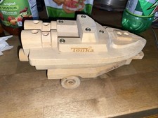 TONKA Wood Boat and Trailer --  Hard to Find Collectible in 2023