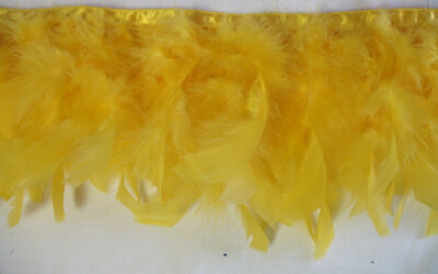 Bulk Gold Feather Trim Chandelle Premium per 5 yards