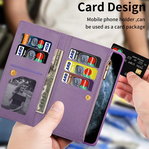 For Samsung A16 A56 A36 A26 A15 A35 A55 Case Leather Wallet Glitter Flip Cover - Picture 10 of 27