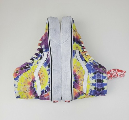 Vans Sk8-Hi Tapered Washed Tie Dye Skate Sneaker Women's Size 9.5 Men's Size 8 - Picture 6 of 10