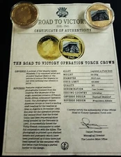 London Mint "The Road to Victory Operation Torch Crown" Coin & COA 2019