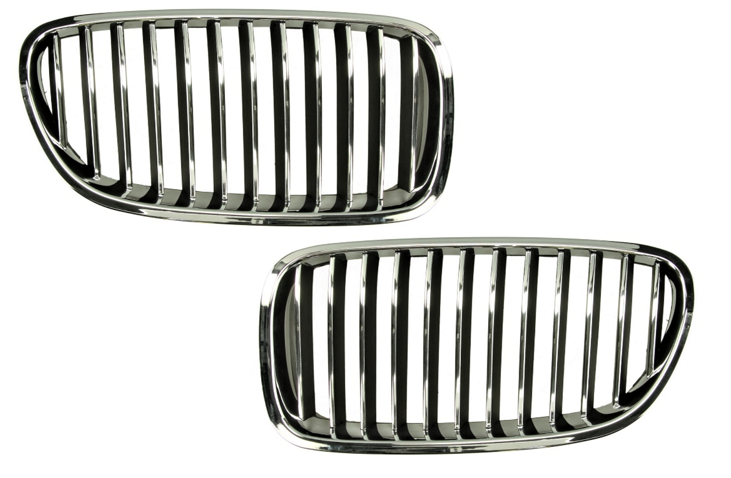 Grille de calandre avant noire et chrome pour BMW Série 5 F10 F11 de 2009 à 2017