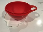 Tupperware Thatsa Bowl 6 cup Mixing Bowl Chili Red #3056D w/lid — photo 3