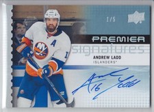 2016-17 UD PREMIER ANDREW LADD AUTO 1/5 SIGNATURE SILVER SPECTRUM PS-AL Islander