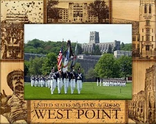 West Point United States Military Academy Engraved Wood Picture Frame (3 x 5) 