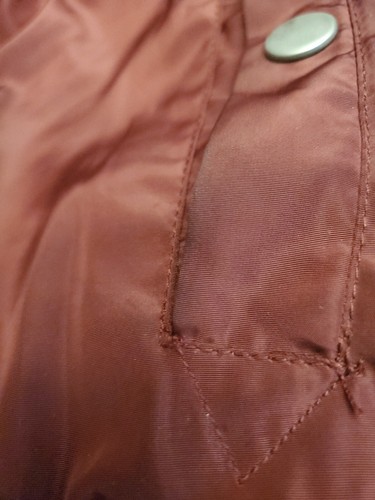 Ambiance Burgundy Zip-Up Bomber Flight Jacket - Womens Junior Size L - Picture 15 of 20